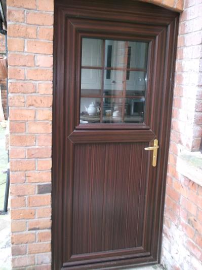 Flood Door design options are available in a variety of wood grain finishes.